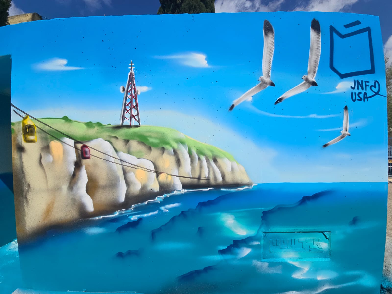 Rosh Hanikra, JNF-USA, Cliff 1